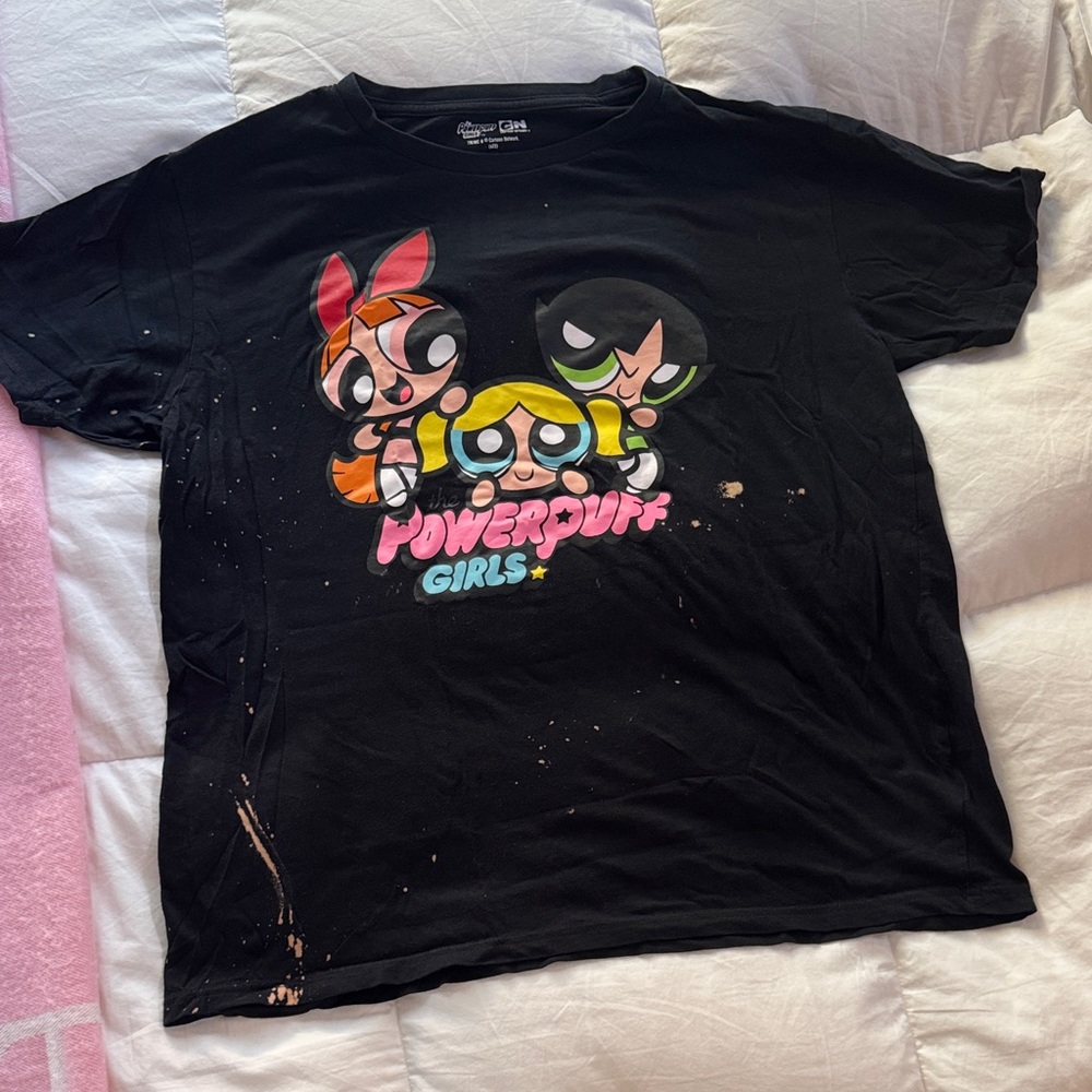Cartoon Network Powerpuff Girls Black T-Shirt